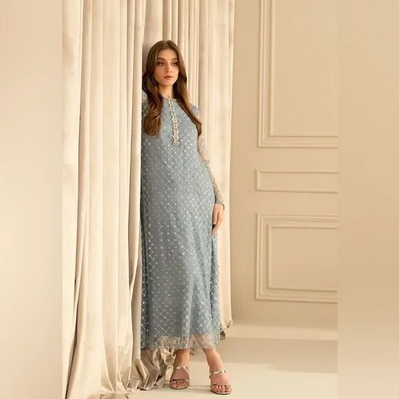 green emerald velvet dress Lulusar SEO LONG Silk Formal 3 Piece Dress